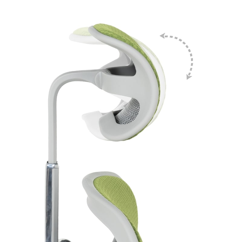 Ергономичен офис стол Ergohuman Elite 2 дамаска зелен-сива рамка